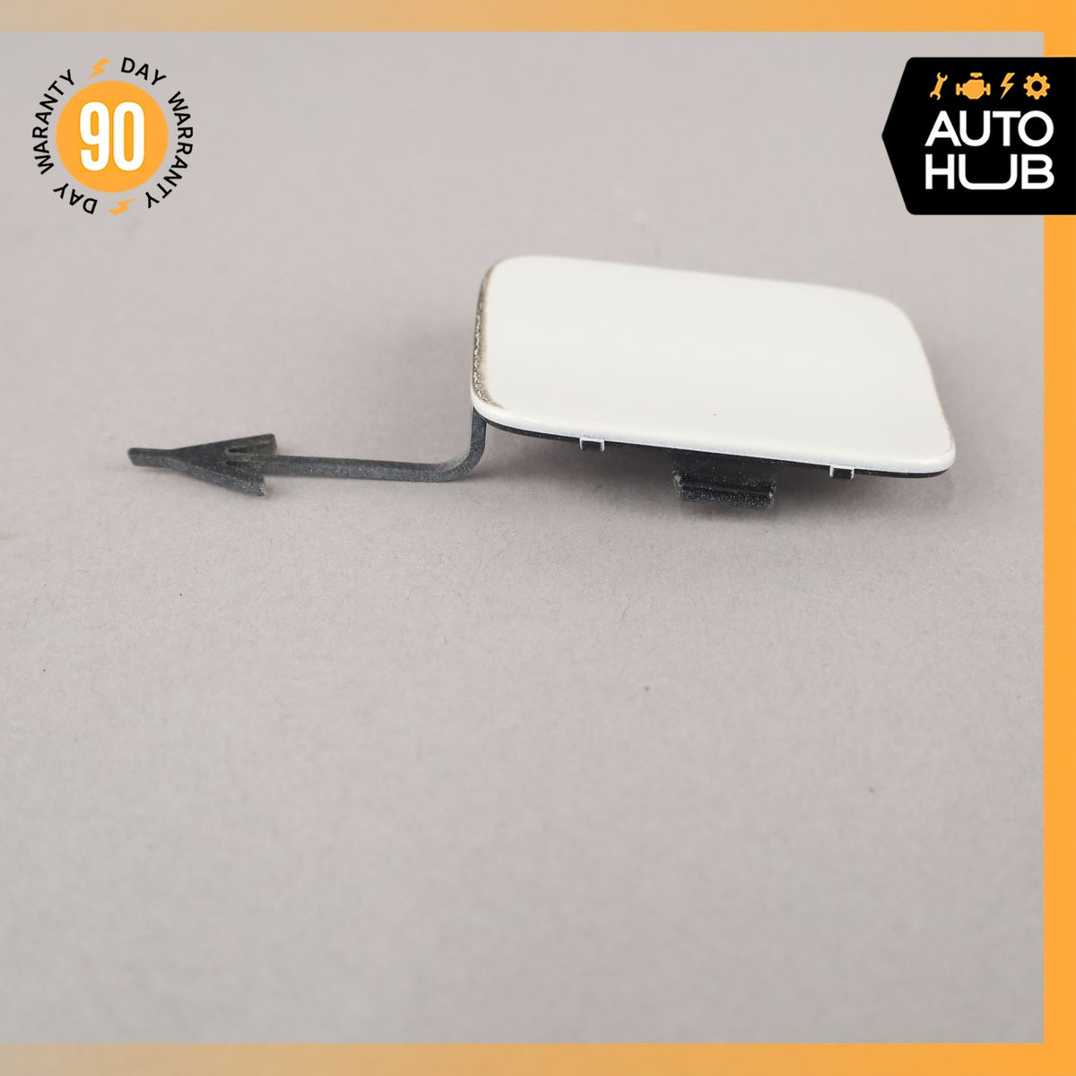 17-19 Audi 4M Q7 Rear Bumper Tow Hook Hitch Cover Lid OEM 87k - photo 6