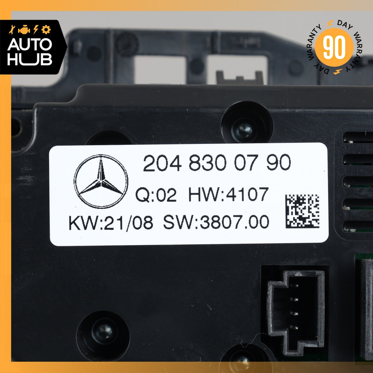 08-11 Mercedes W204 C63 AMG C300 AC A/C Heater Climate Control 2048300790 OEM - photo 10