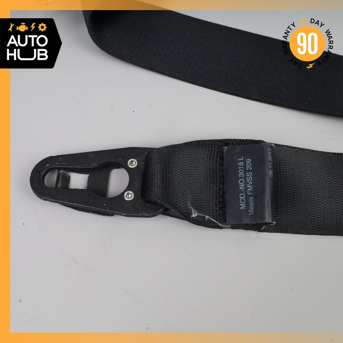 10-16 Porsche Panamera 970 Front Left Driver Side Seat Belt Black OEM 51k - photo 6