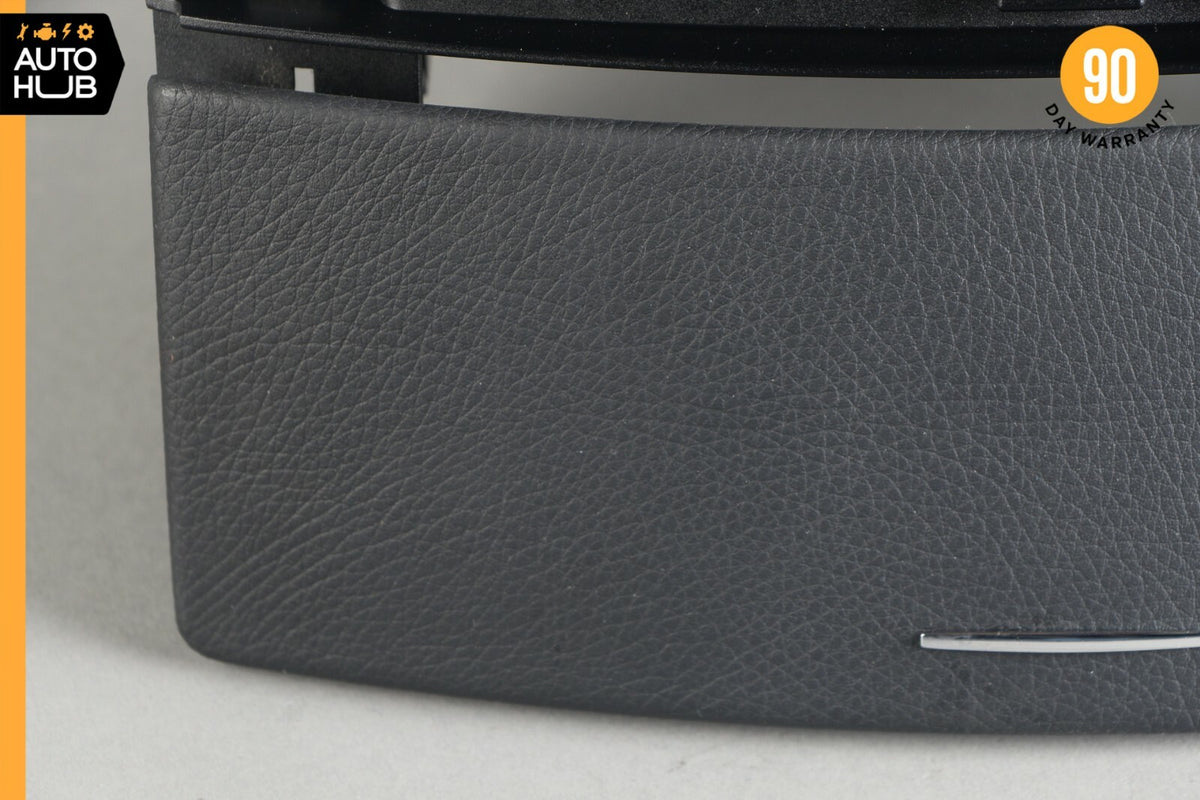 07-09 Mercedes W221 S550 S450 Center Console Dashboard CD Player Cover Black OEM - photo 2
