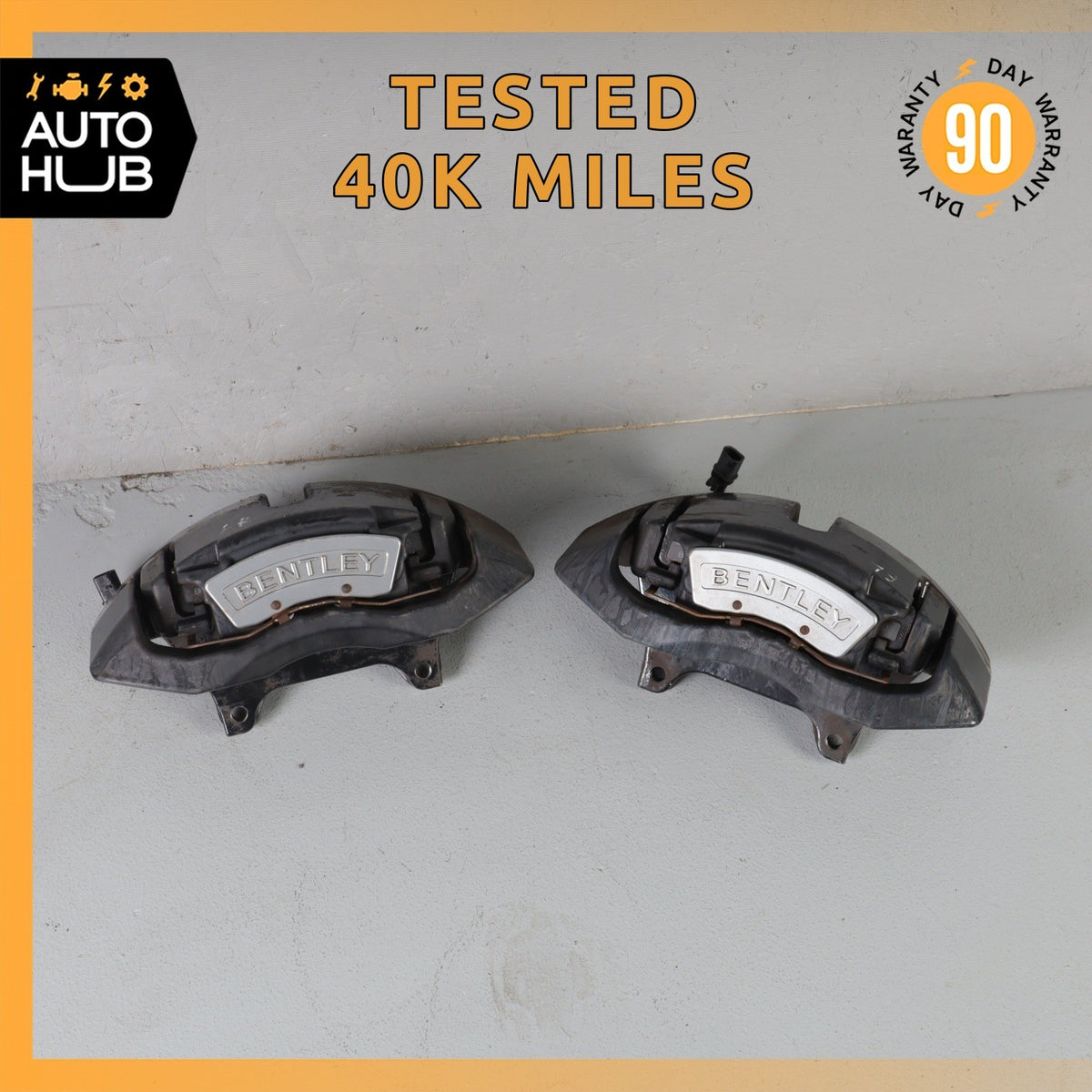 03-13 Bentley Continental GTC GT Front Brake Calipers Left and Right Set OEM 40k - photo 1
