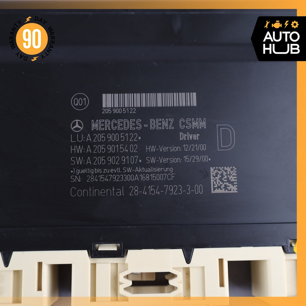 15-23 Mercedes W205 C43 AMG C300 Front Left Seat Control Module OEM - photo 9