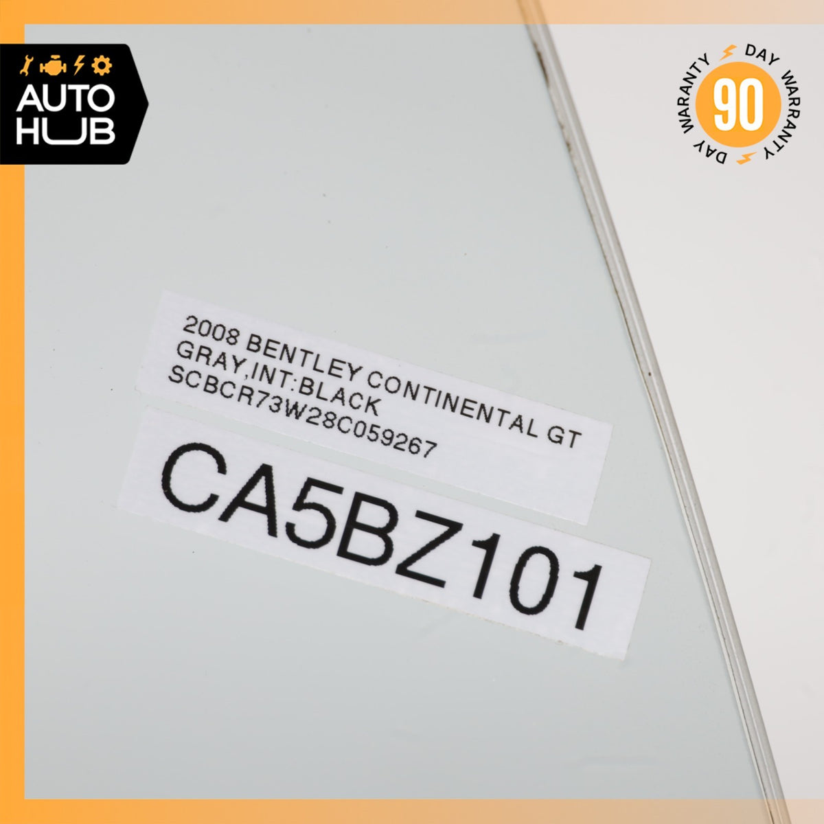 03-10 Bentley Continental GT Coupe Front Right Side Door Vent Window Glass OEM - photo 15
