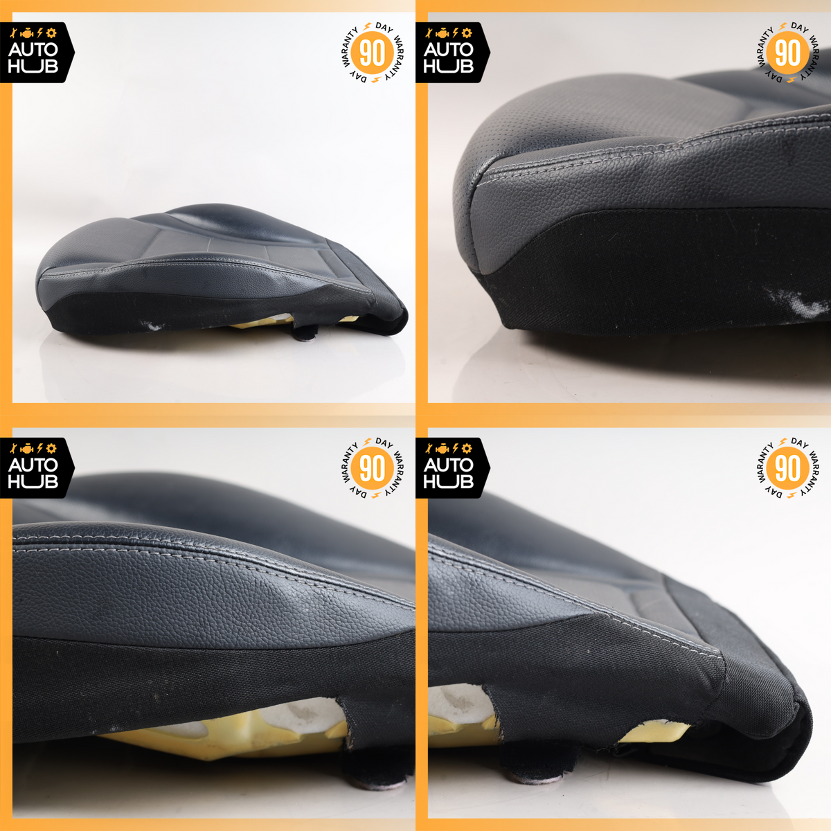 15-18 Mercedes W205 C300 GLC300 Front Right Lower Bottom Seat Cushion Black OEM - photo 14