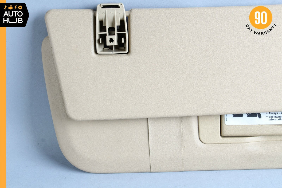 06-08 Mercedes W251 R350 R500 Right Passenger Side Sun Visor Sun Shade Beige OEM - photo 3
