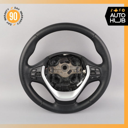 12-18 BMW F30 328i 320i 335i Sport Steering Wheel Black 6863188 OEM 66k - photo 1