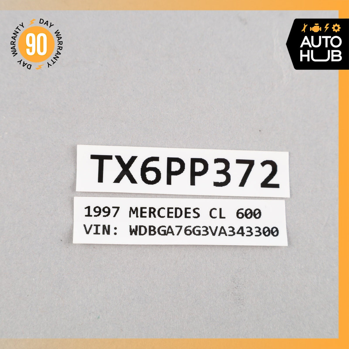 96-99 Mercedes W140 CL600 S500 Coupe Front Bumper Right Tow Hook Hitch Cover OEM - photo 12