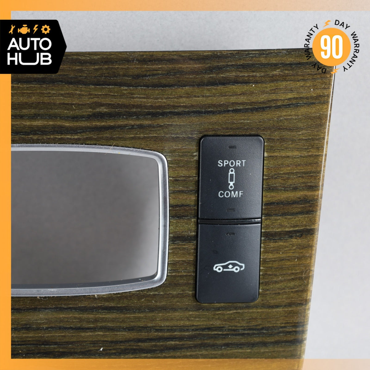 Mercedes W218 CLS550 Center Console Switch Trim Bezel Cover Wood OEM - photo 4