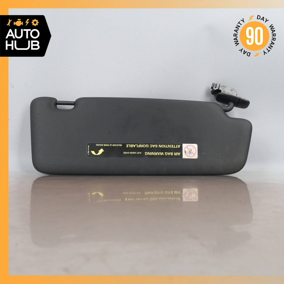09-12 Audi 8R Q5 Left Driver Side Sunvisor Sun Visor Black OEM - photo 8