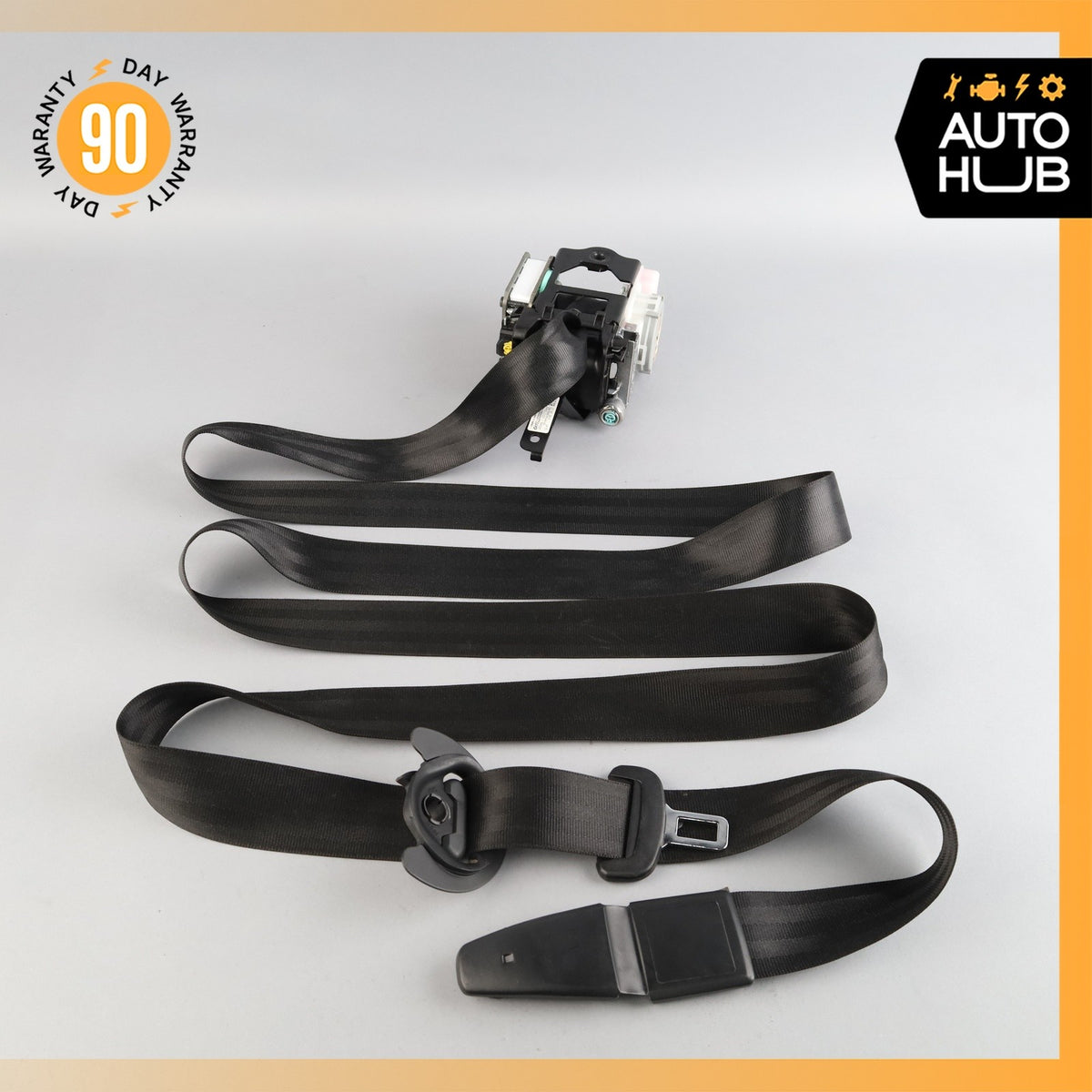 11-18 Porsche Cayenne 958 Front Right Passenger Side Seat Belt Black OEM - photo 2