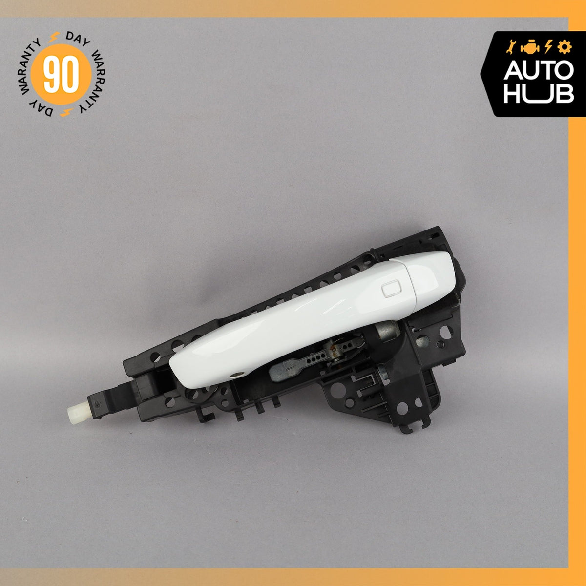 17-19 Audi 4M Q7 Rear Left Driver Side Exterior Door Handle White OEM 87k - photo 2