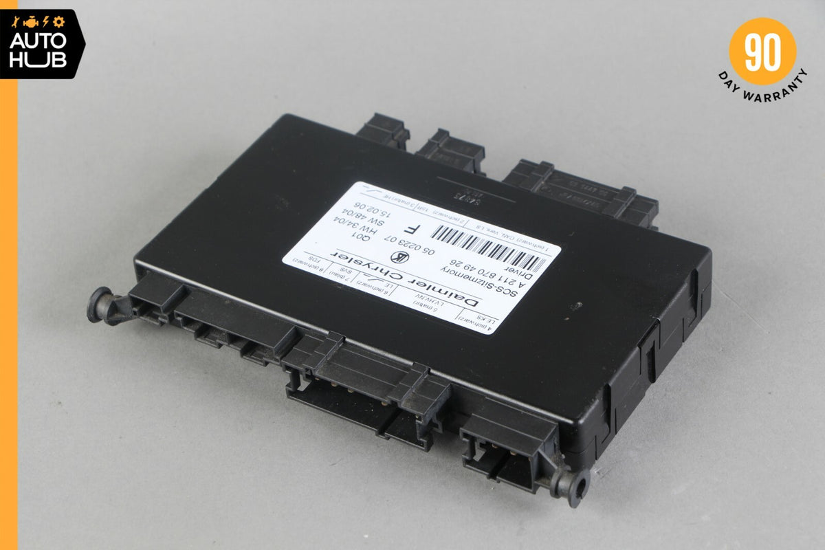 03-12 Mercedes W211 E350 ML500 CLS550 E550 Seat Control Module Left OEM - photo 2