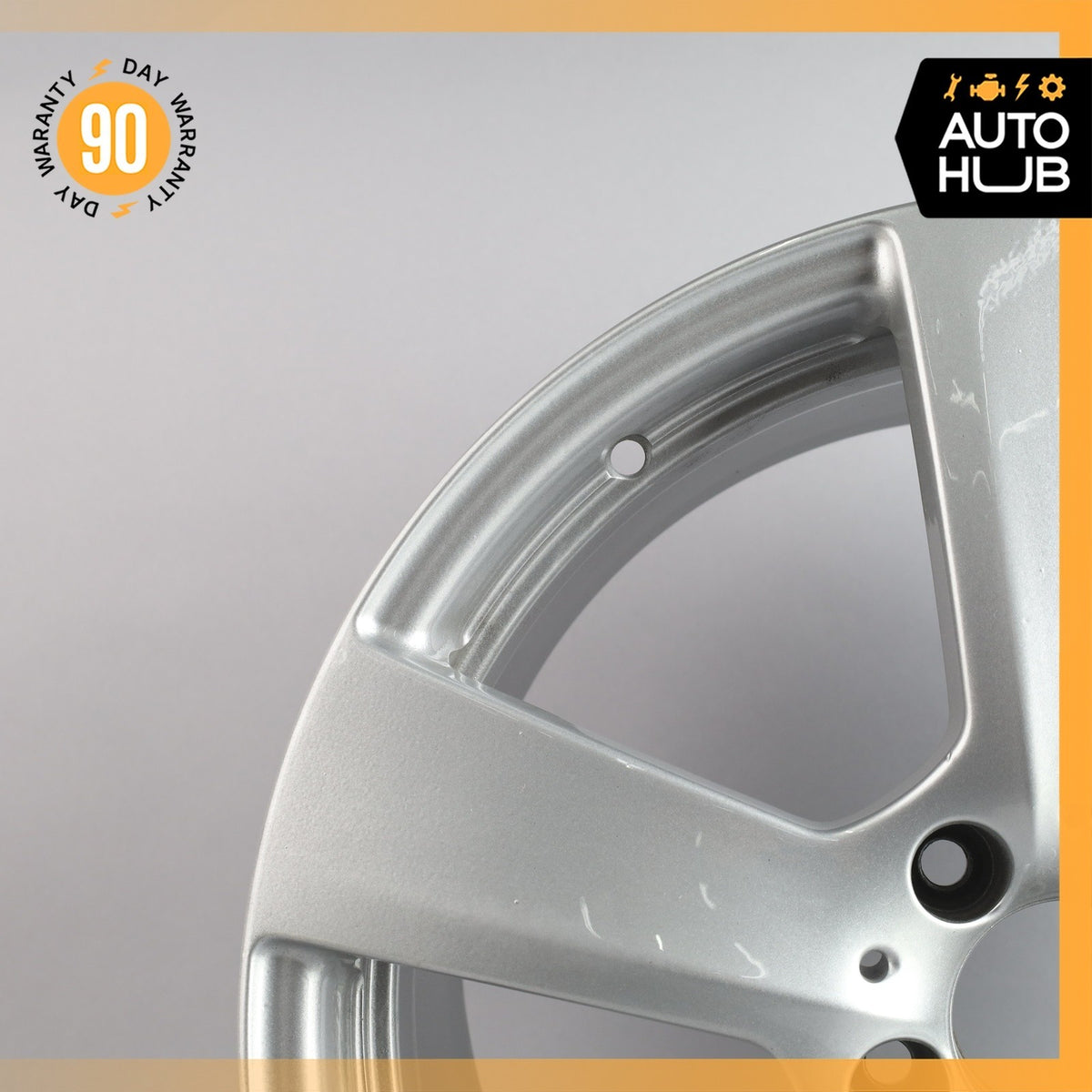 Mercedes W212 E350 E400 9 x 18 18'' Rear Wheel Rim Silver 2124011402 OEM - photo 3