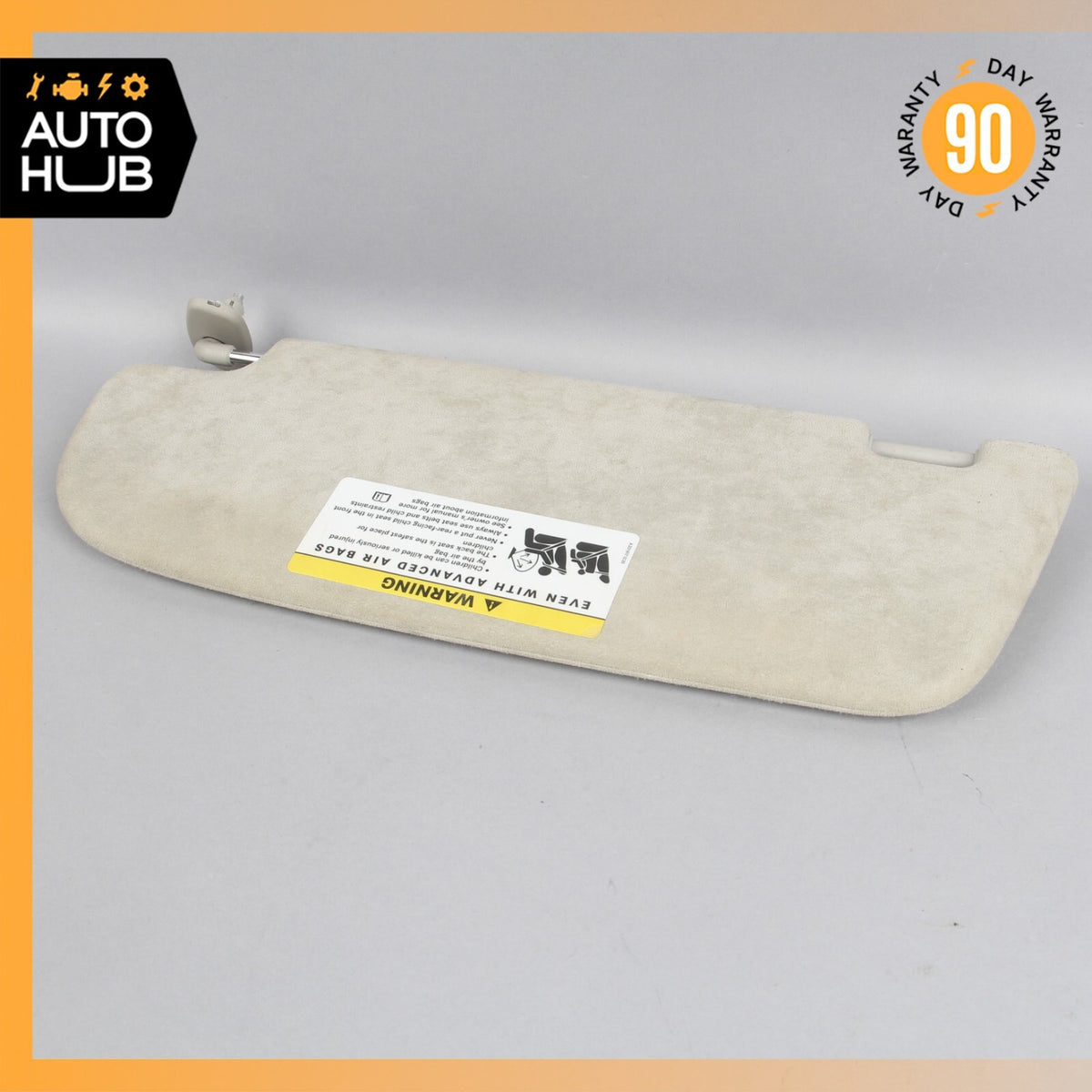 Mercedes W221 S600 CL550 Right Side Sun Visor Shade Sunvisor Gray Suede OEM - photo 8