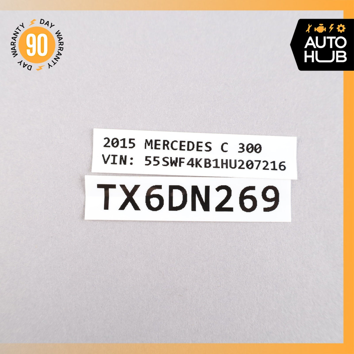 15-19 Mercedes W205 C300 Center Dashboard Hazard Control Switch OEM - photo 12