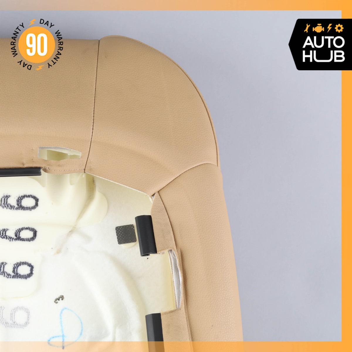 11-18 Porsche Cayenne 958 Front Right Side Seat Upper Cushion Beige OEM - photo 9