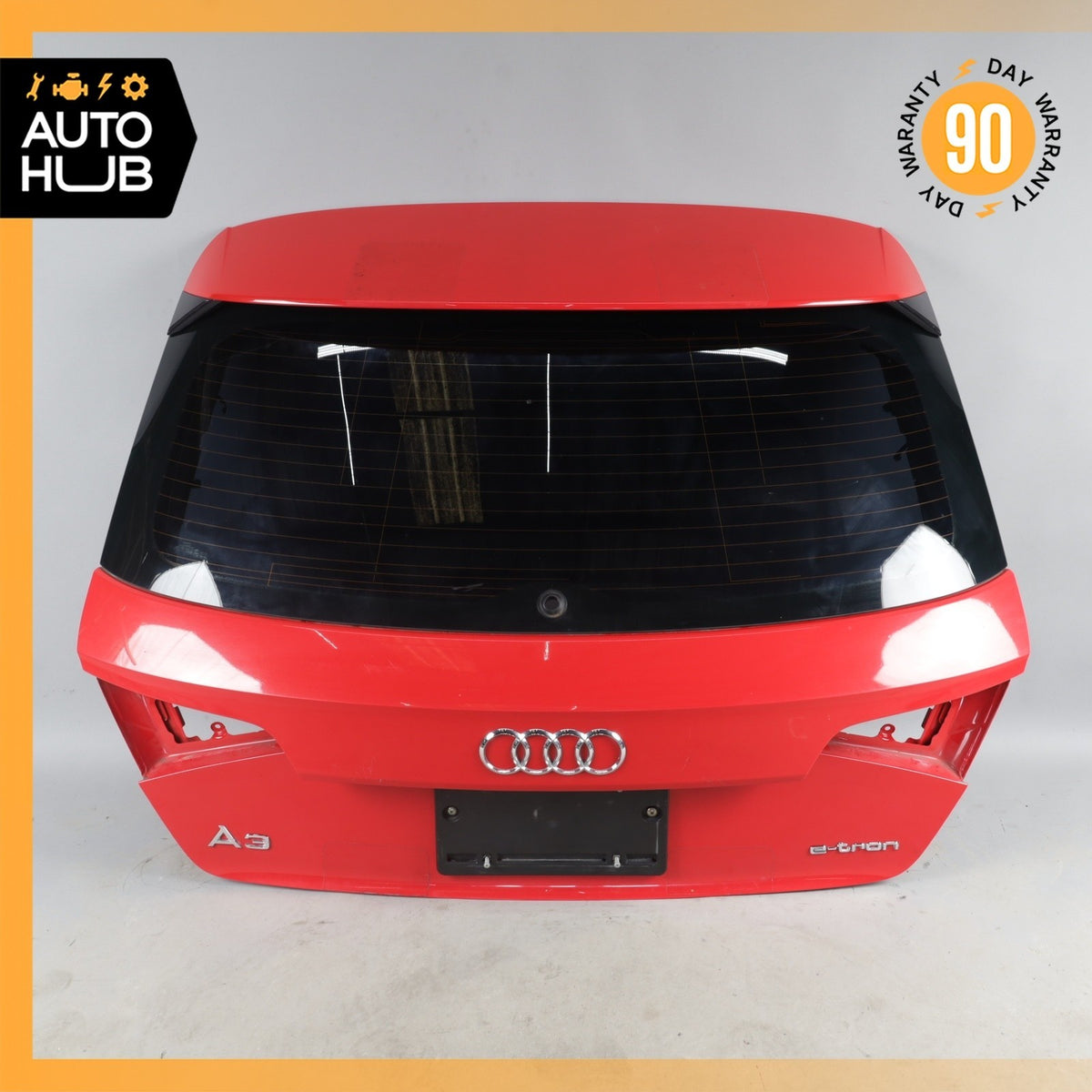16-18 Audi 8V A3 E-Tron Trunk Lid Liftgate Tailgate Hatch Shell Red OEM 78k - photo 1