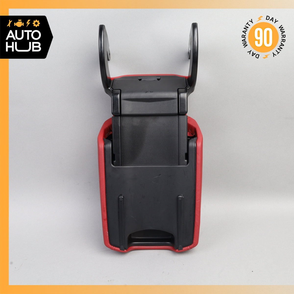 15-18 Porsche Macan 95B Center Console Arm Rest Armrest Cover Red OEM - photo 9
