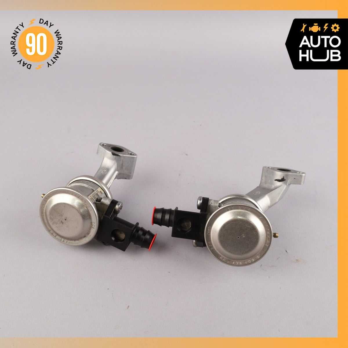 Audi C7 A6 / Cayenne 958 Engine Smog Air Pump Check Valve Left & Right Set OEM - photo 1