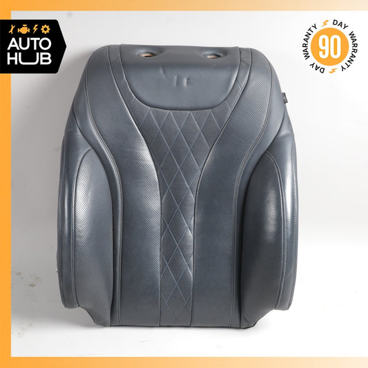 Mercedes W222 S550e S600 Front Left Seat Upper Back Cushion Exclusive Black OEM - photo 1