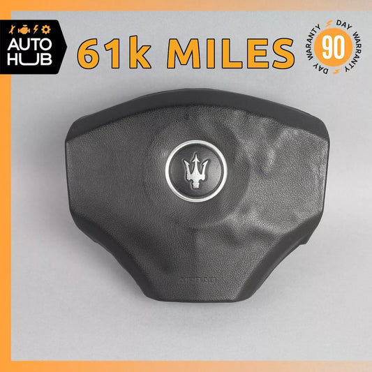 02-07 Maserati Spyder M138 4200 GT Steering Wheel Air Bag Airbag Black OEM 61k - photo 1