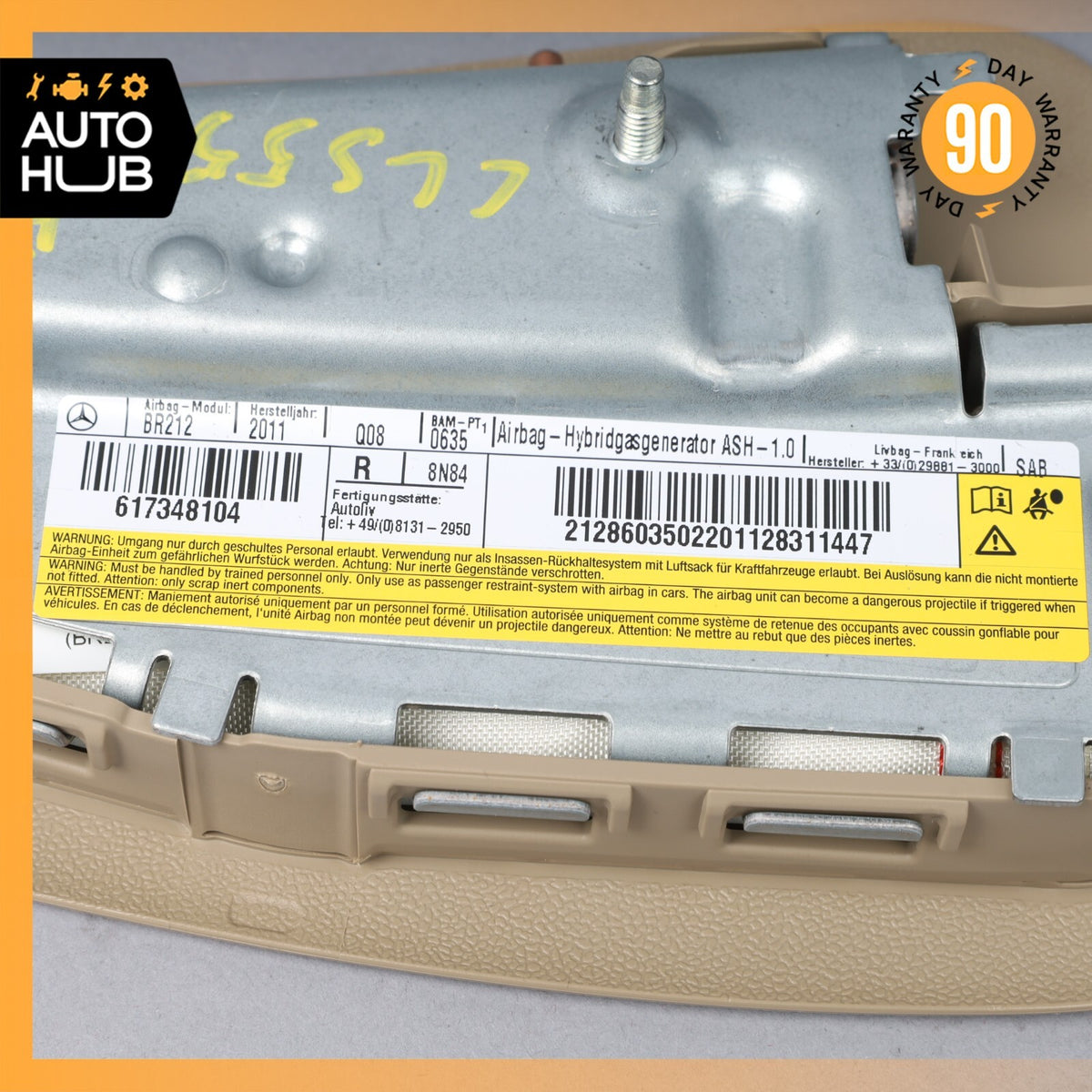 10-18 Mercedes W218 CLS550 E400 Front Right Side Seat Airbag Air Bag Beige OEM - photo 11