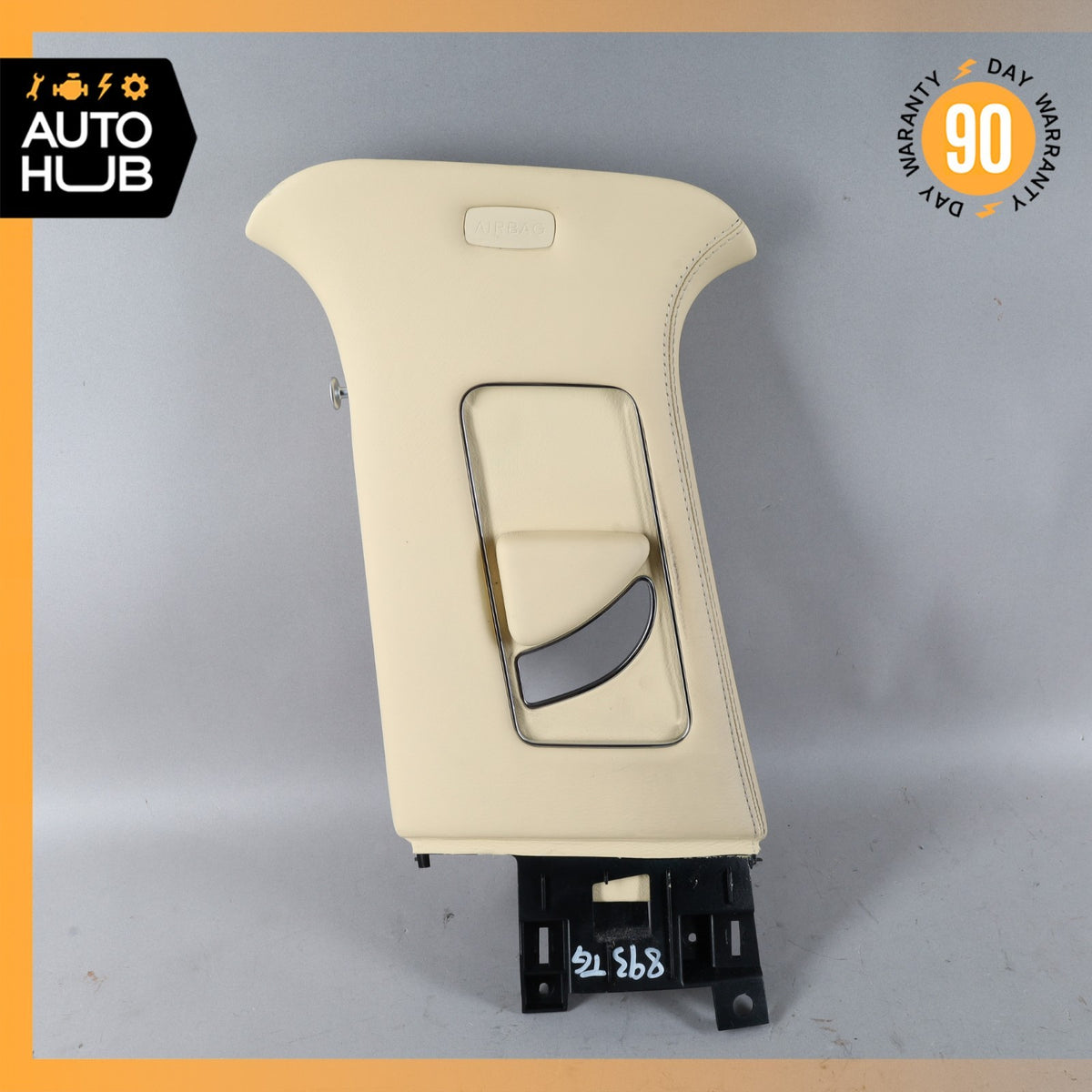 14-18 Bentley Flying Spur Left Upper B-Pillar Cover Panel Trim Beige OEM 40k - photo 2