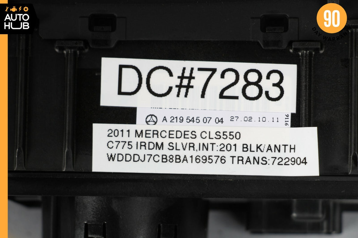 06-11 Mercedes W219 CLS550 CLS55 AMG Headlight Control Switch Black OEM - photo 5