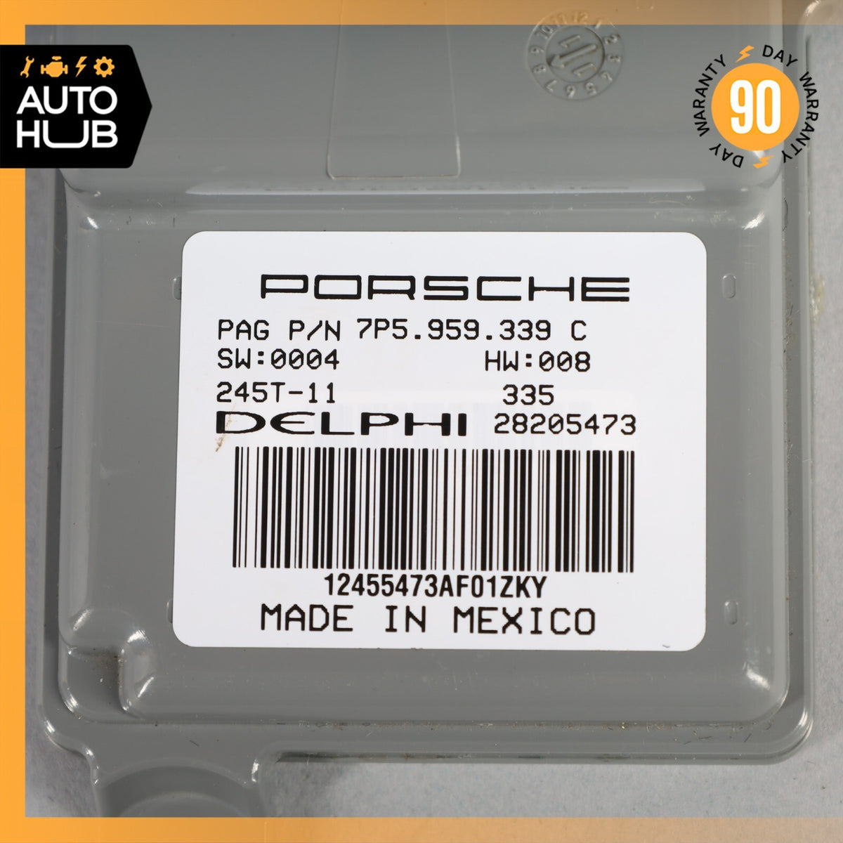 11-18 Porsche Cayenne Turbo S 958 Front Right Seat Occupancy Module OEM - photo 7