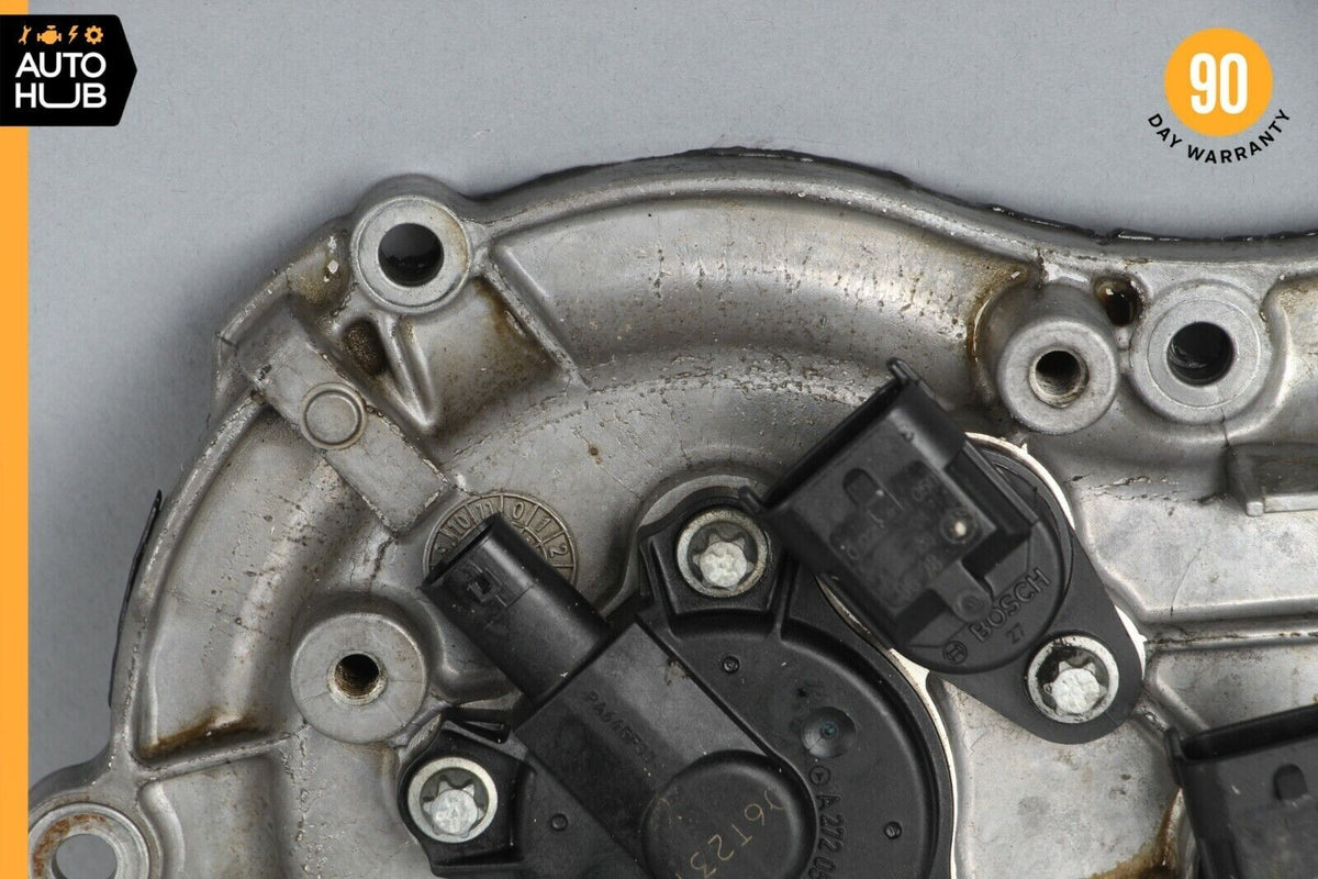 Mercedes W221 S550 E350 Front Left Side Engine Timing Chain Cover Plate OEM - photo 2