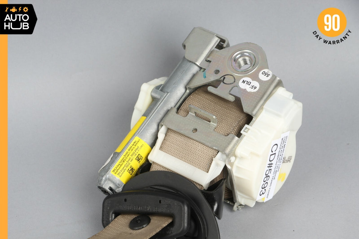 08-14 Mercede W204 C250 C300 C350 Front Right Passenger Seat Belt Beige OEM 80k - photo 9