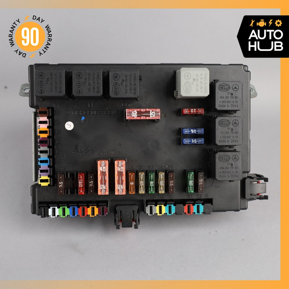 07-09 Mercedes W221 S63 S450 CL550 Rear Trunk Fuse Box Module 2215402550 OEM - photo 3