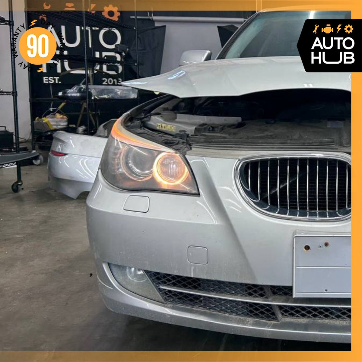 08-10 BMW E60 535i 550i M5 Right Side Bi-Xenon Adaptive Headlight Lamp OEM - photo 2