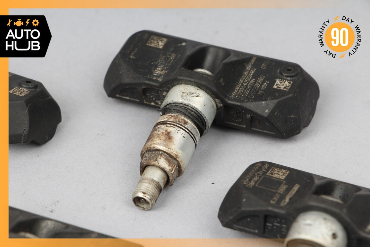 06-11 Mercedes W221 S600 S550 TPMS Tire Pressure Sensor 315 Mhz Set of 4 OEM - photo 5
