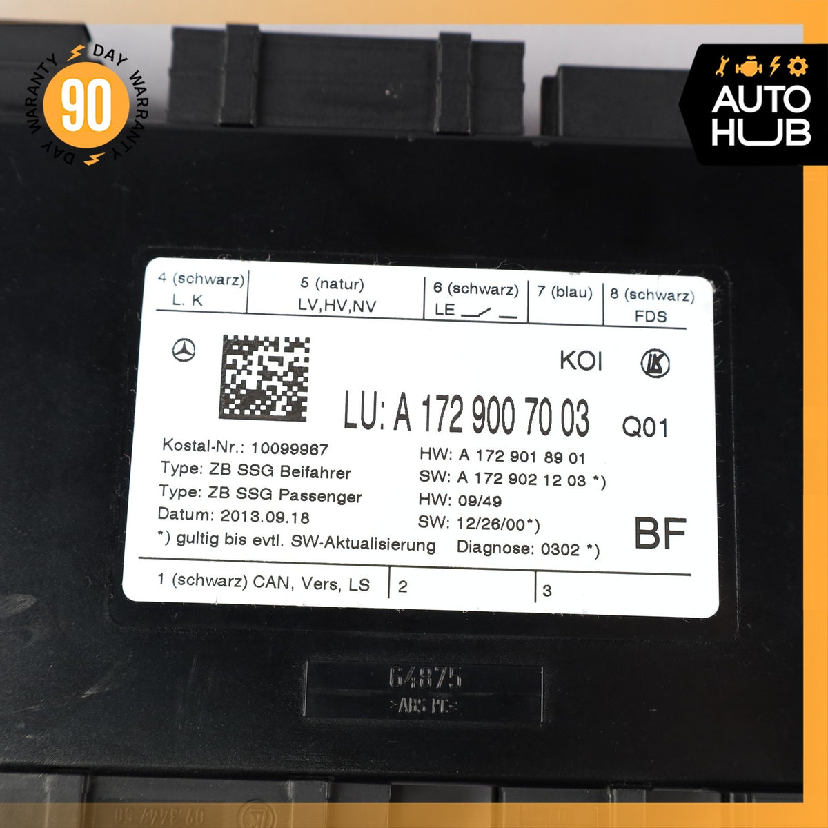 Mercedes W212 E350 SLK250 C350 Seat Control Module Front Right Side OEM 72k - photo 9
