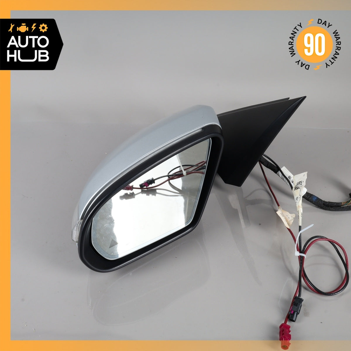 15-16 Mercedes W205 C300 Sedan Left Side Rear View Door Mirror w/ Blind Spot OEM - photo 4