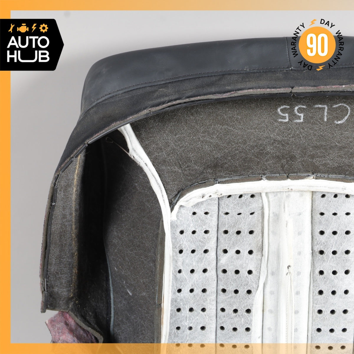 03-06 Mercedes W215 CL55 AMG Front Right Lower Bottom Seat Cushion Skin OEM - photo 7