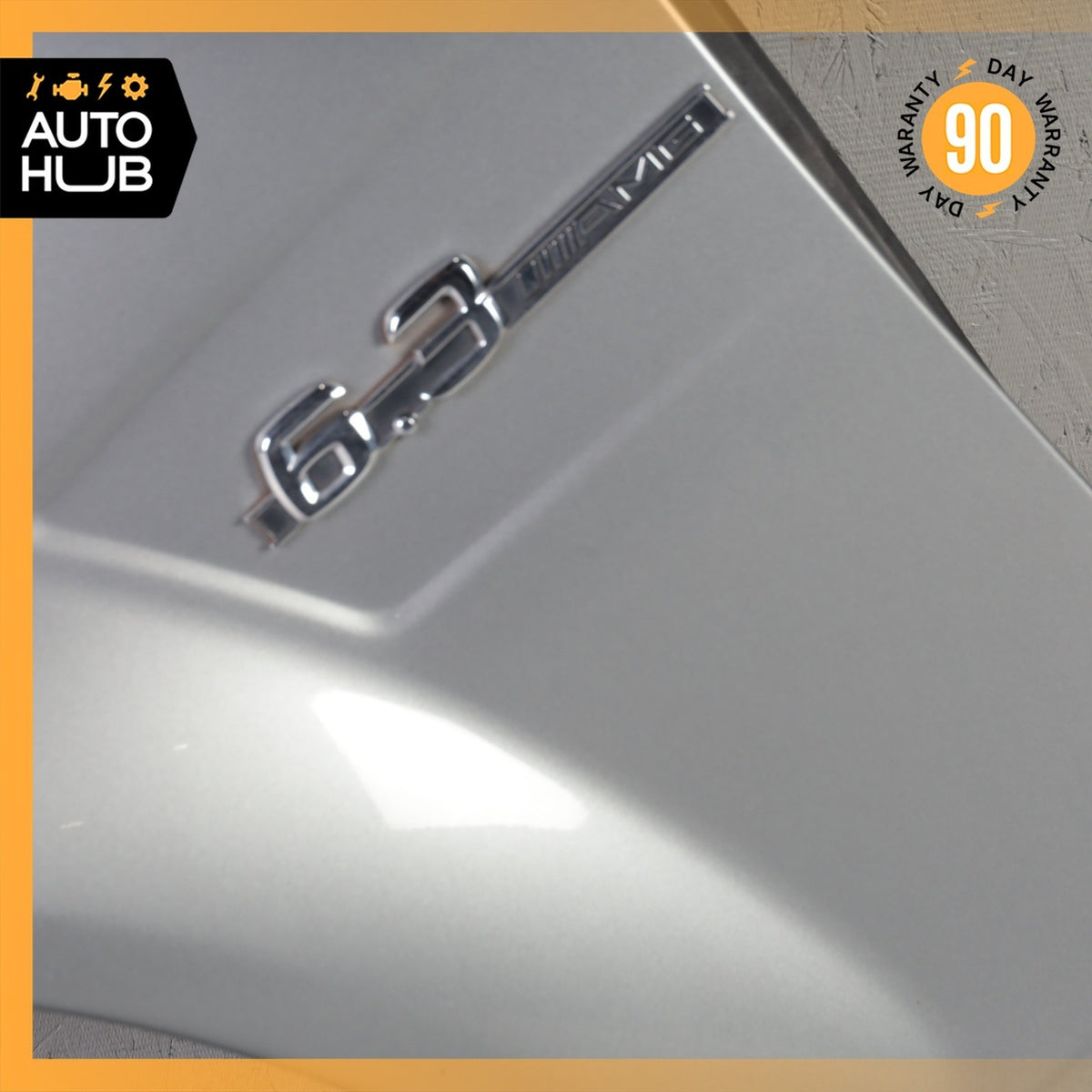 08-15 Mercedes W204 C63 AMG Left Driver Side Fender Assembly Silver OEM - photo 3