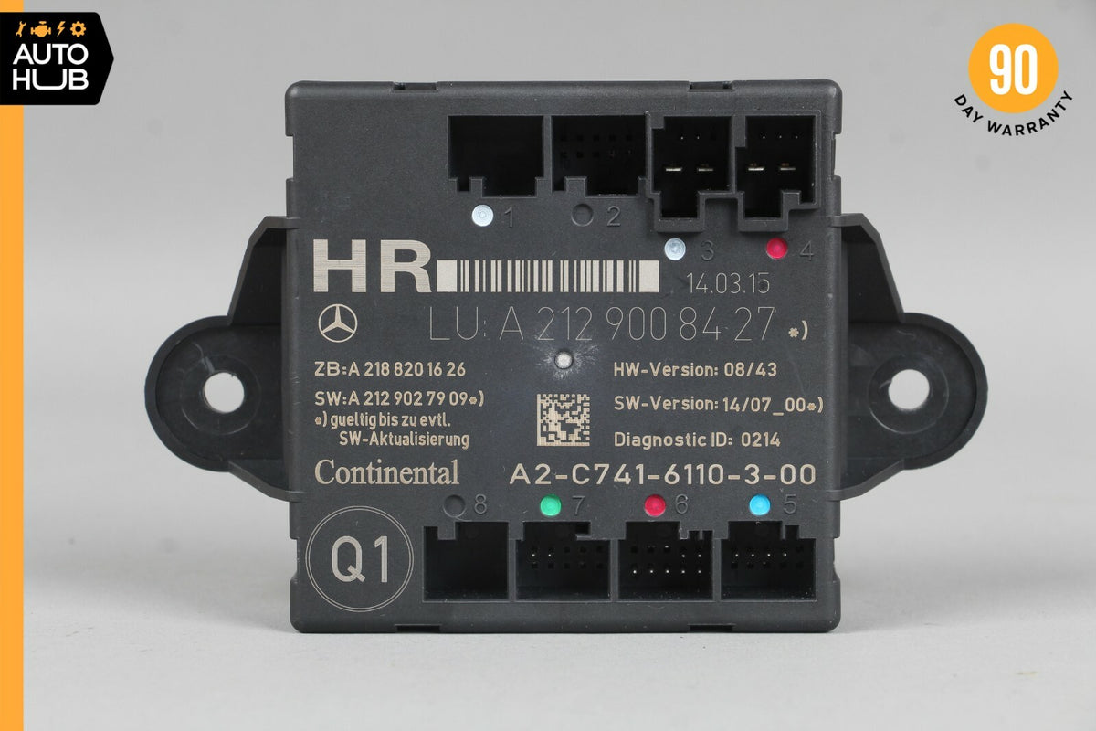 08-18 Mercedes W212 E400 C300 CLS550 Rear Right Side Door Control Module OEM - photo 7