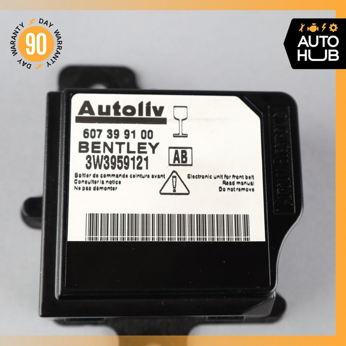 03-10 Bentley Continental GTC GT Safety Bag Sensor SRS Control Module OEM 43k - photo 9