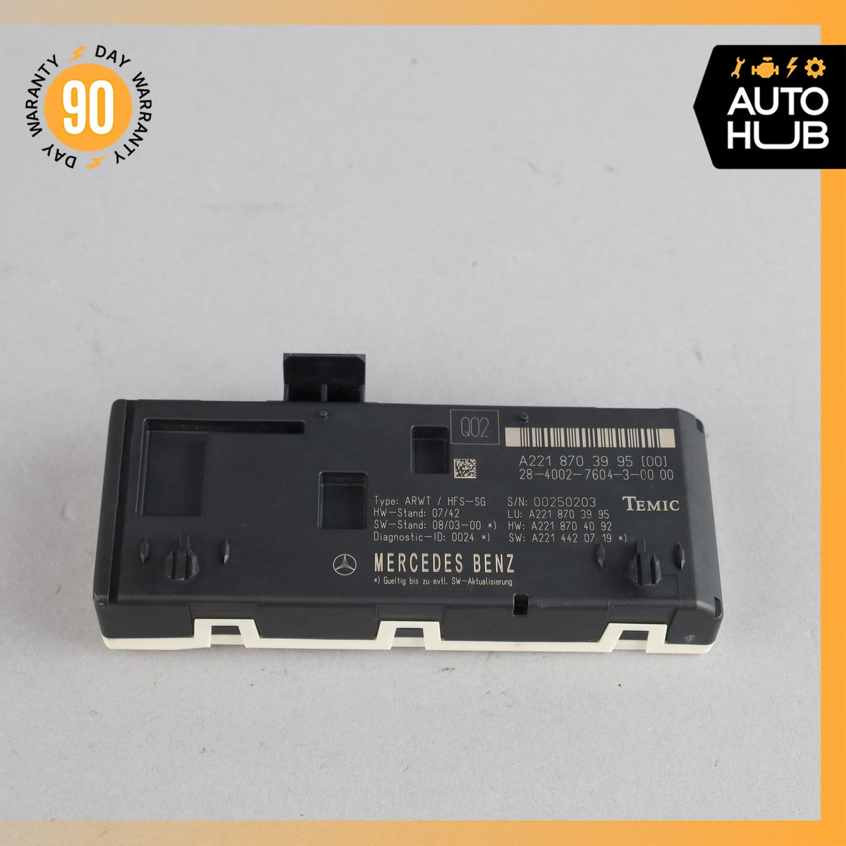 07-14 Mercedes W221 S550 CL550 Trunk Release Remote Open Close Module OEM - photo 6