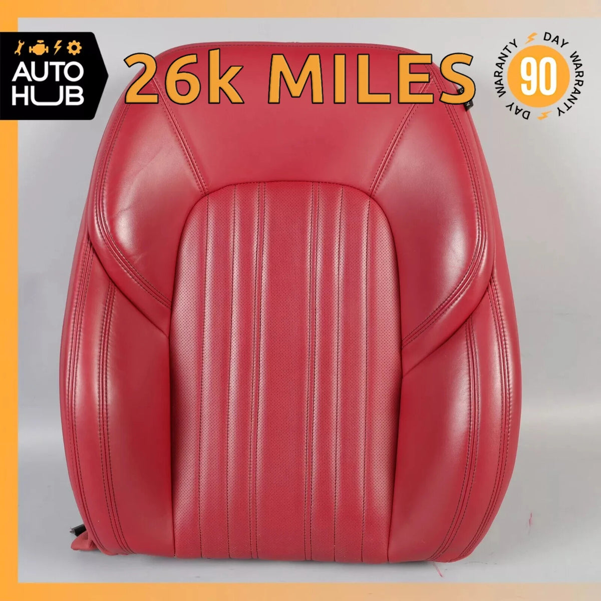 17-22 Maserati Levante S M161 Front Left Top Upper Seat Cushion Red OEM 26k - photo 1