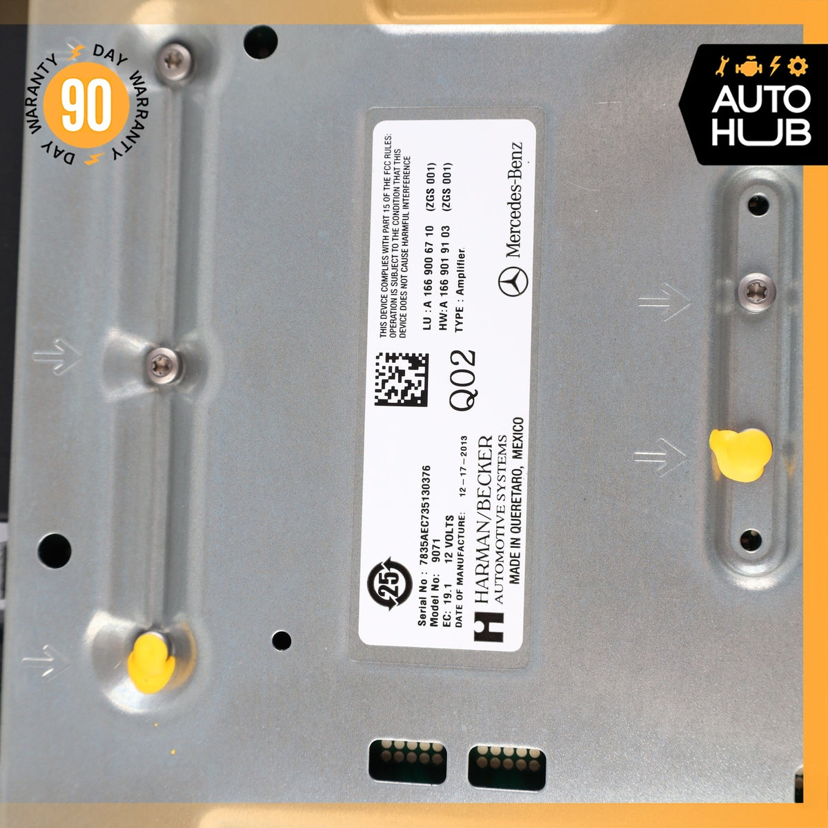 12-16 Mercedes W166 ML350 SL400 GL450 Amplifier Amp Harman/Becker 1669006710 OEM - photo 9
