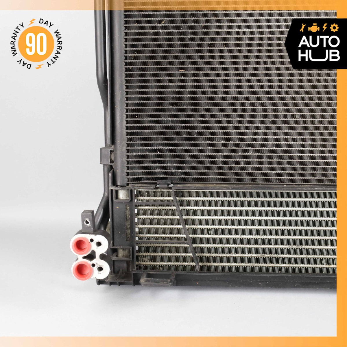 Porsche Cayenne 958 Turbo S AC A/C Condenser Transmission Cooler Radiator OEM - photo 8