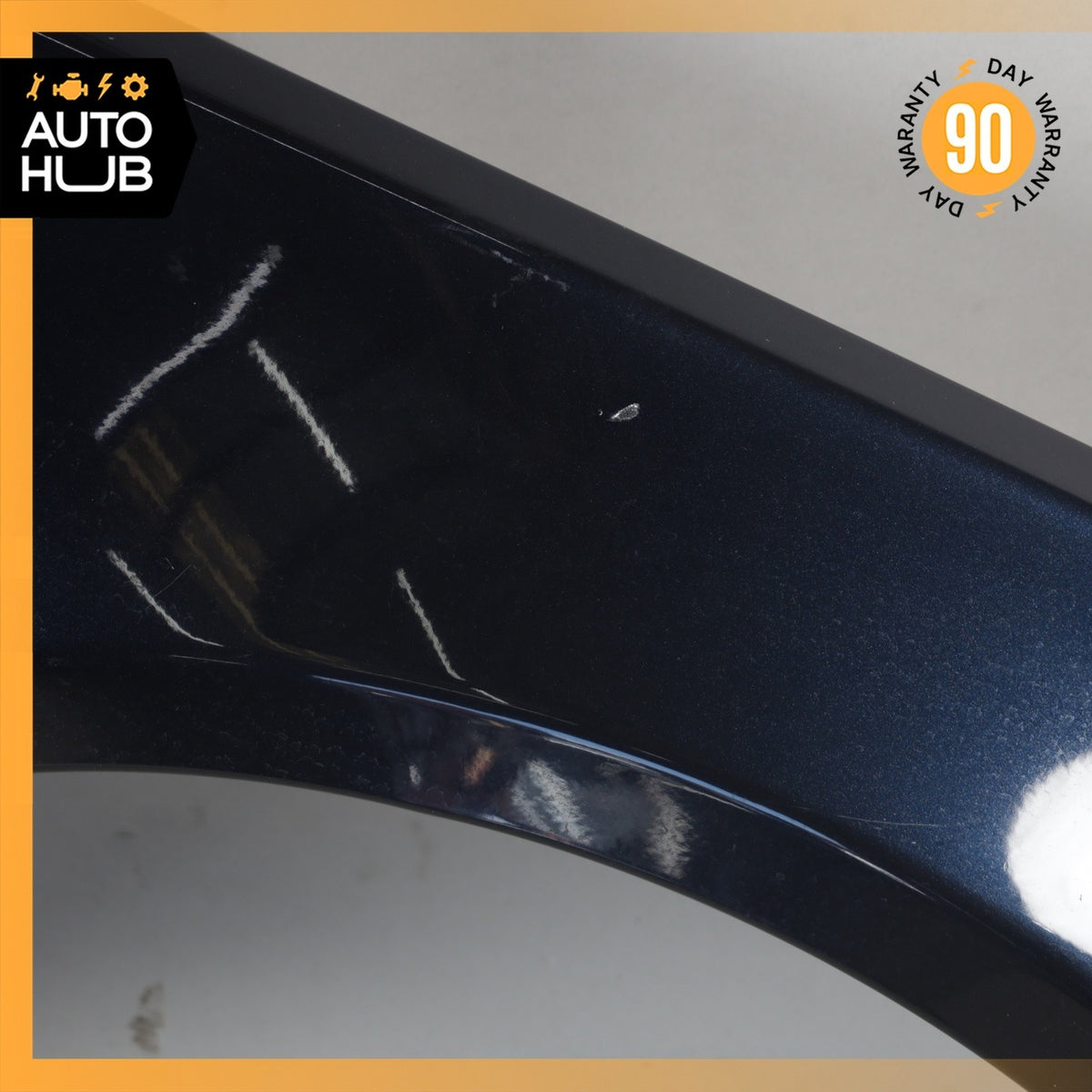 04-10 BMW E60 550i 528i Front Right Passenger Side Fender Panel Black OEM - photo 4