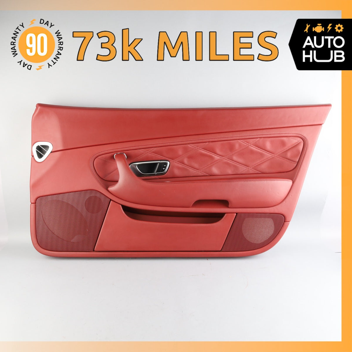 03-10 Bentley Continental GT Right Side Interior Door Panel Red OEM 73k - photo 1