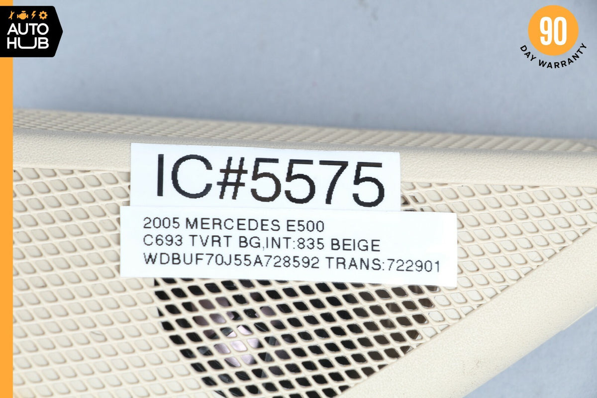 03-06 Mercedes W211 E500 E350 E55 AMG Front Left Tweeter Speaker Cover Beige OEM - photo 7