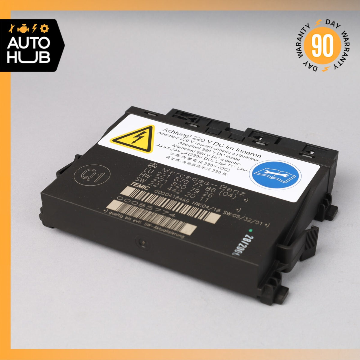 07-10 Mercedes W221 S600 CL550 Front Left or Right Seat Contour Control Module - photo 1