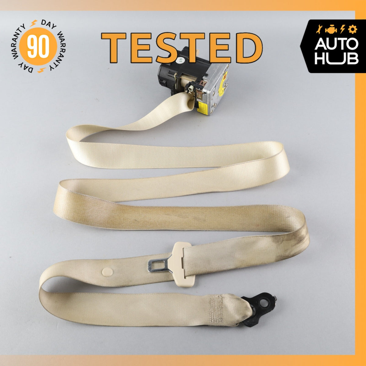 03-06 Mercedes R230 SL500 SL55 AMG Left Side Seat Belt Retractor Beige OEM - photo 1