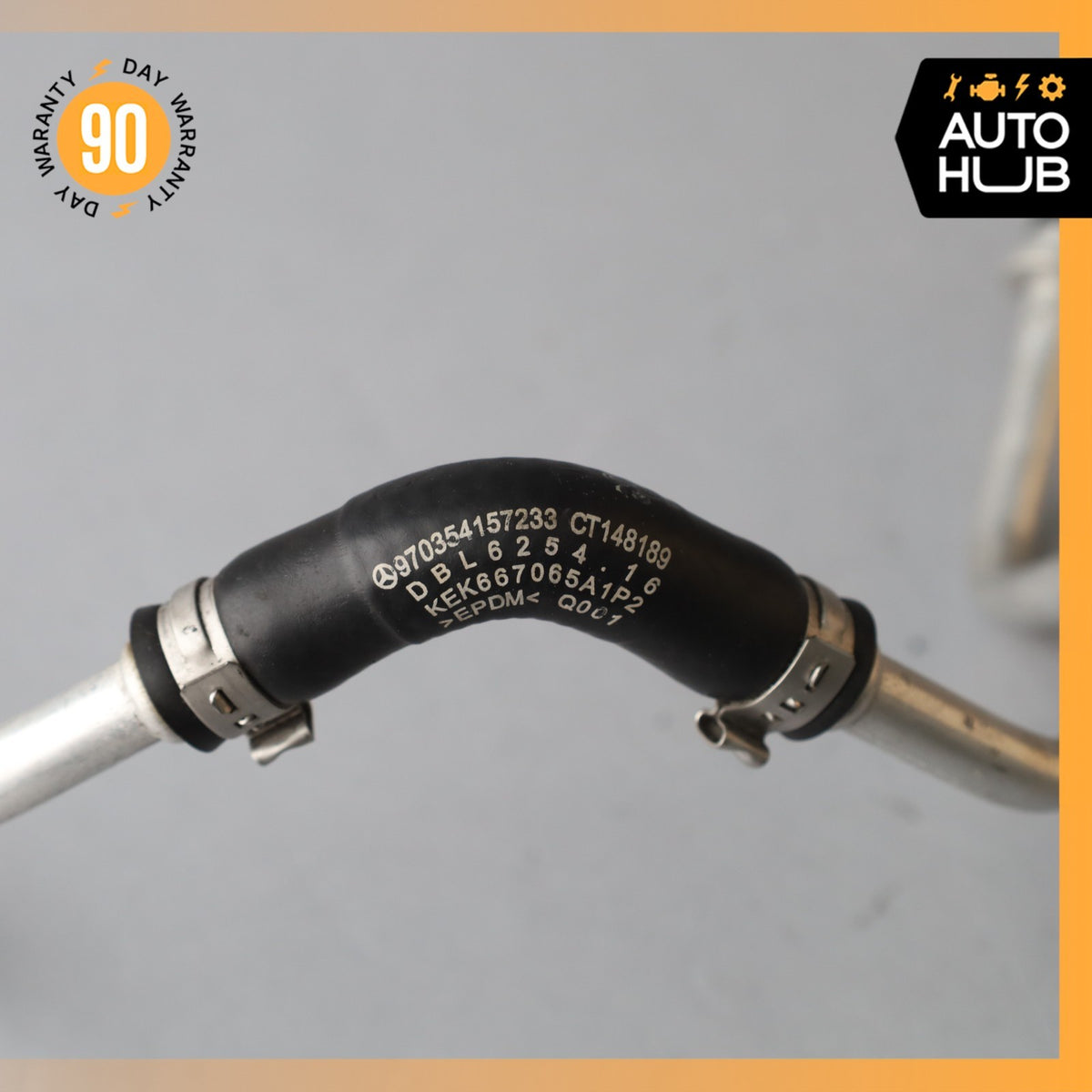 Mercedes W222 S450 C43 AMG Left Side Turbocharger Coolant Feed Hose Pipe OEM - photo 9